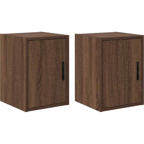Maison Exclusive - Pensili per Garage 2 pz Rovere Marrone in Legno Multistrato