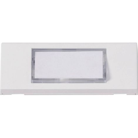 Heidemann 70049 Plaque de sonnette avec porte-nom simple blanc 24 V/1 A X53999 (1/2)