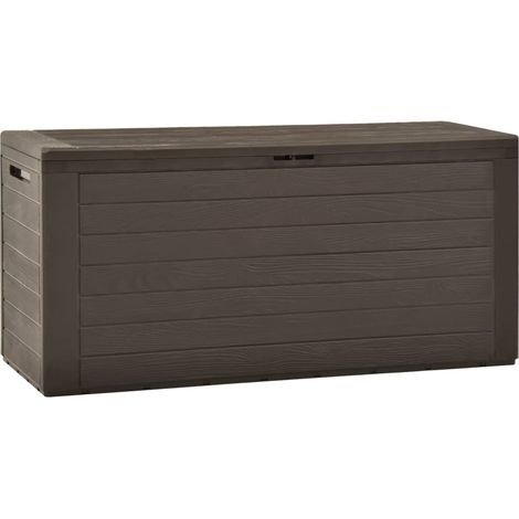 Cassapanca da giardino 116 x 44 x 55 cm marrone 020013095