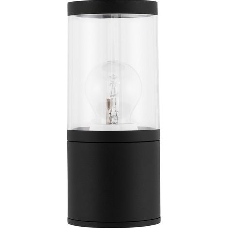 Merano Asbestos Borne d'éclairage extérieure en aluminium noir LED E27 IP54