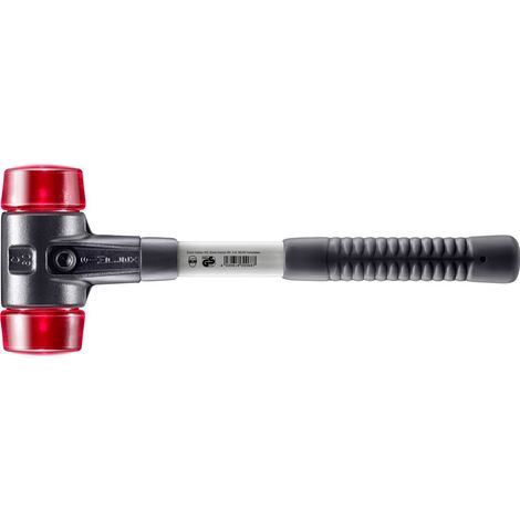 HALDER SIMPLEX Schonhammer Ø 60 mm Plastik rot mit verstärkem Tempergussgehäuse und Fiberglasstiel (1/5)