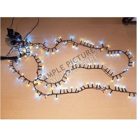 Schlangengirlande, 400 LEDs, 11 m, kaltes und warmes Licht