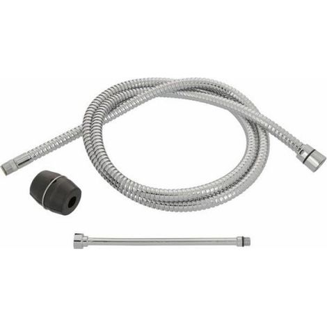 Flexible Pour Douchette - Laiton Chromé - 1,75 M - Annelé - Évier - 1 Pièce (1/2)