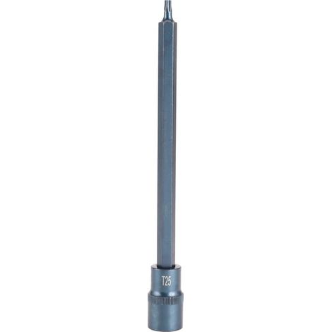 Embout tournevis étoile T25, douille carrée 1/2 pouce, acier allié S2, outil de quincaillerie pour clé à chocs (1/5)
