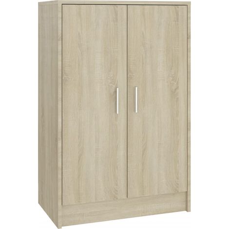 Scarpiera mobiletto portascarpe mobile per ingresso/corridoio/soggiorno legno Sonoma 60 x 35 x 92 cm marrone legno ingegnerizzato 020021719