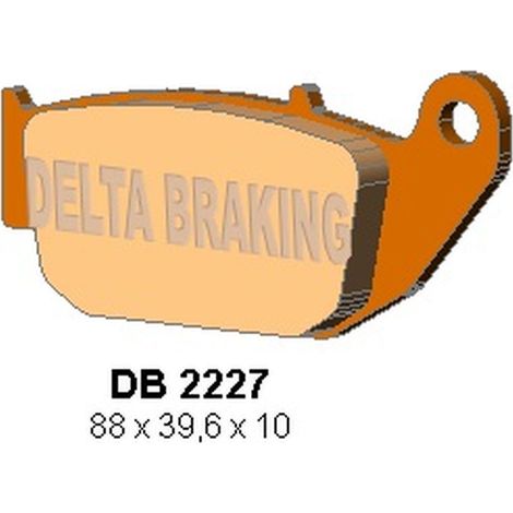 Pastillas de freno traseras Delta CBR 125 11 CB 125 R 300 R 18 CRF 250 L
