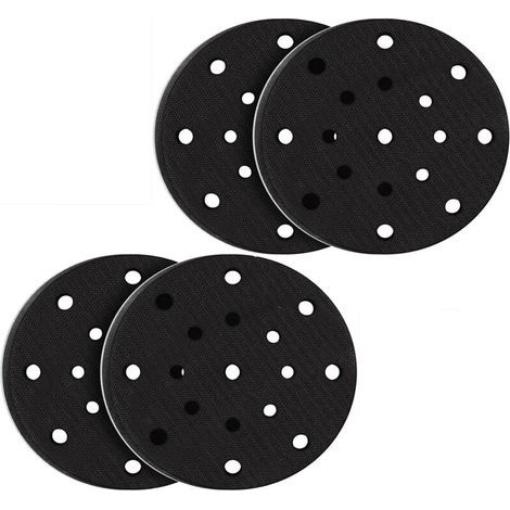 4 PièCes 150mm Tampon de Ponçage Souple ,Interface mousse souple doux pour plateau de ponçage et polissage, Protection contre le bruit( 17 trous) (1/5)