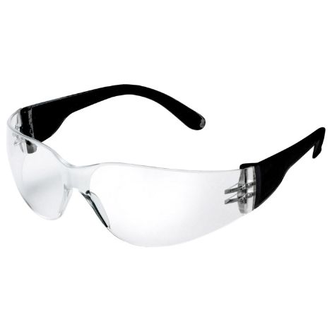 Schutzbrille farblos schwarz & ELMAG Logo