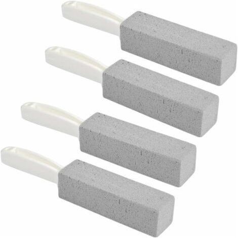 Brosse WC 4pcs, Brosse Suspendu Toilette, Anti Tartre Brosse de Toilette en Pierre Ponce, Brosse Anti Calcaire pour Salle de Bain, Lavabo, Carrelage, Exfoliant,, Ensoleillé (1/5)