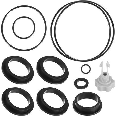 Kit de Réparation de Pièces de Rechange pour Pompes à Filtre à Sable , Accessoires de Piscine avec 1 Valve de Vidange d'air,11 Joints Toriques, Pièces de Rechange 25013 (1/5)