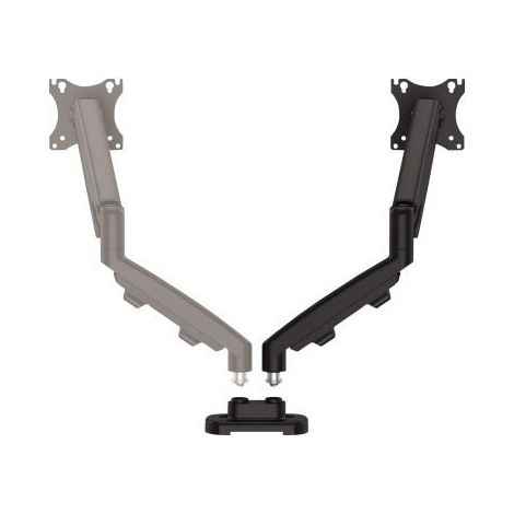 Bildschirmständer - FELLOWES - EPPADUAL - Schwarz - Höhenverstellbar - Max. Traglast 8 kg