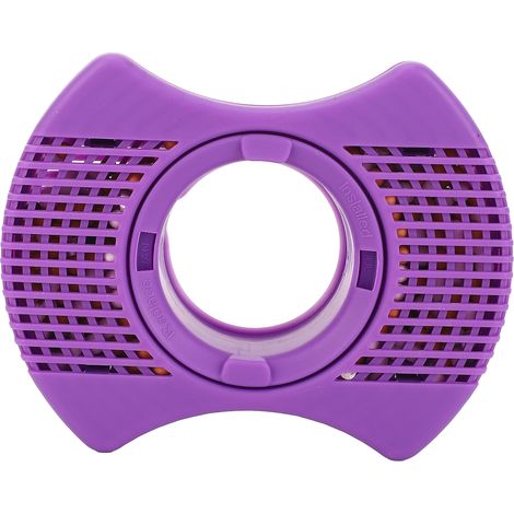 Cartouche Filtre Spa - Charbon Actif - Rétention Minérale - Plastique Violet 9,9x12,7cm pour Jacuzzi et Piscine, Filtration Physique Efficace (1/5)