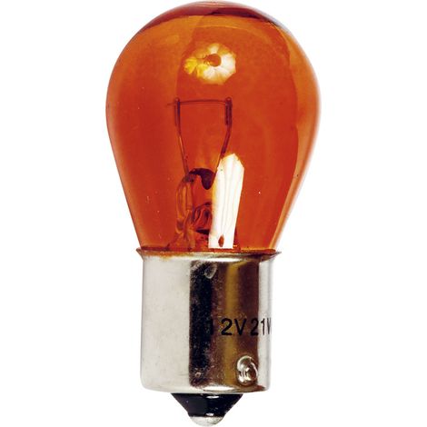 Lot de 2 ampoules BAU15S 12V 21W – Éclairage orange pour clignotants – Plots décales – Ampoule signalisation – Sumex (1/2)
