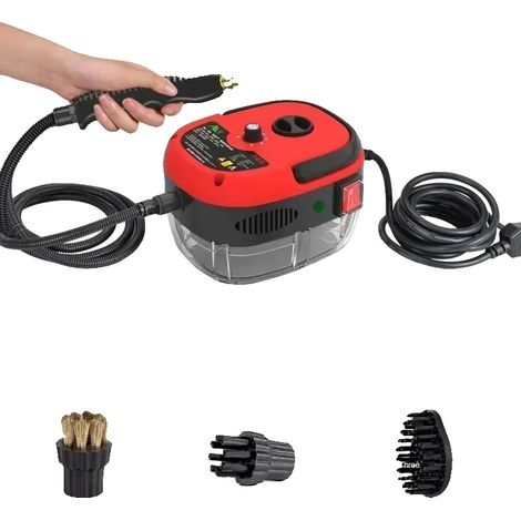 Nettoyeur à vapeur, design portable, haute efficacité, Rouge, 220 V-b, UE-b (1/2)