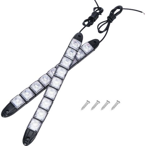 2 pezzi di luci di segnalazione a LED in silicone nero impermeabile per una maggiore durata (1/2)