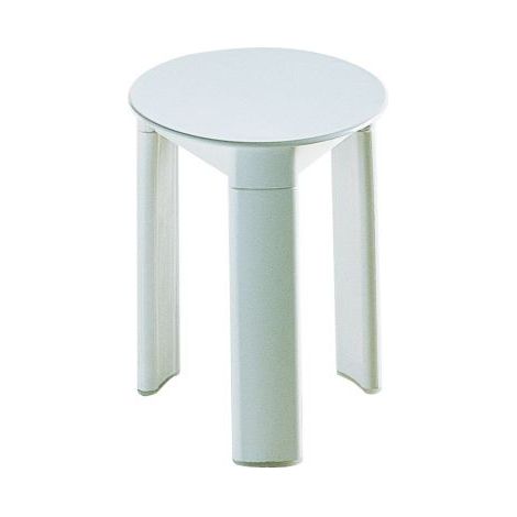 Gedy Sgabello Trio Bianco 2072 Ø33x40 Cm In Resina Termoplastica (1/6)