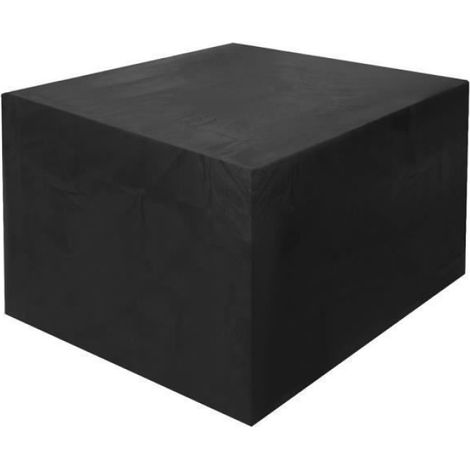 Housse de meuble - Protection jardin - 130x130x75cm - Imperméable - Anti-poussière - Noir (1/3)