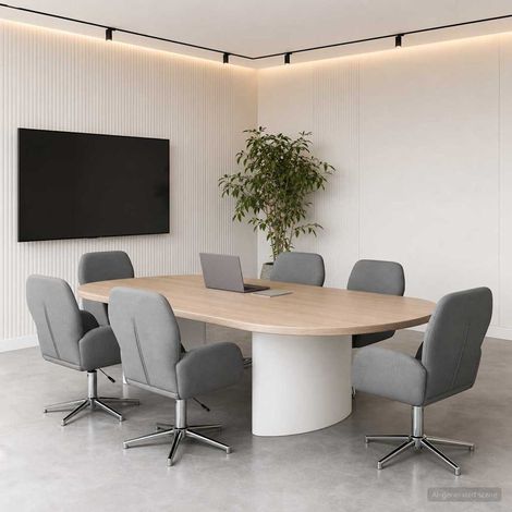Lot de 6 chaises de bureau pivotantes réglables en tissu et métal gris foncé 54 x 58 x 90 cm - PANGIVO (1/5)