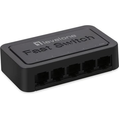 HUB Switch puertos 5 LEVELONE FEU-0512 Fast Ethernet (10/100) Neg
