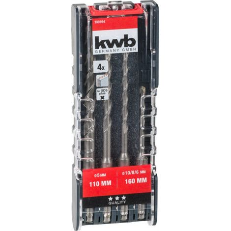 Set de 4 brocas SDS Plus kwb (1/4)