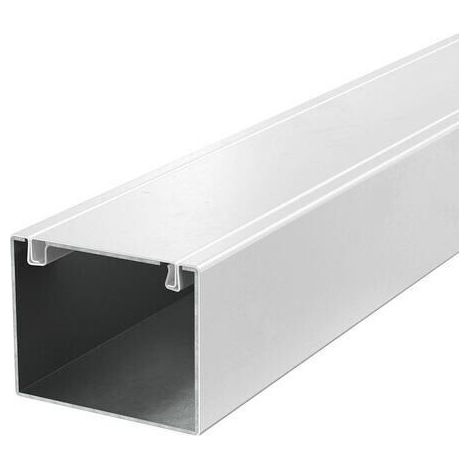 OBO Bettermann Installationskanal Metall mit Brandschutzgewebe 80x100x2000 Stahl pulverbeschichtet reinweiß RAL ..., 2 Meter, 7218010