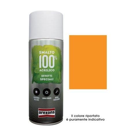 SMALTO SPRAY 100% ACRILICO FLUORESCENTE AREXONS - ARANCIO ML 400- 6 pezzi