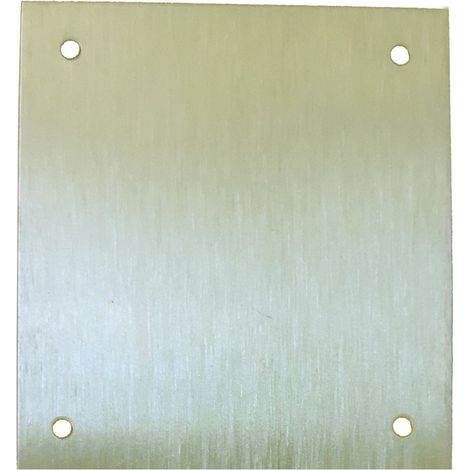 Placa cerradura 80x80mm ciega m-51/8080c, laton mate (1/2)