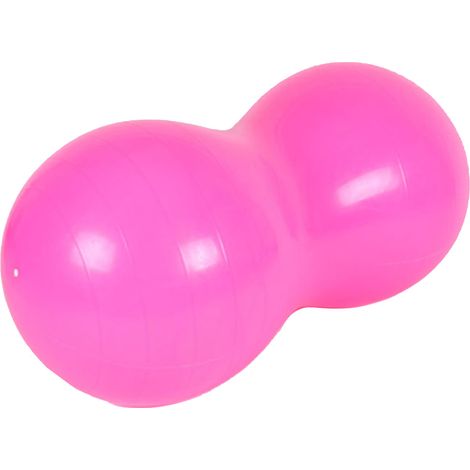 Ballon d'exercice physique 50x100cm rose pour renforcement musculaire, perte de poids et stabilité (1/5)