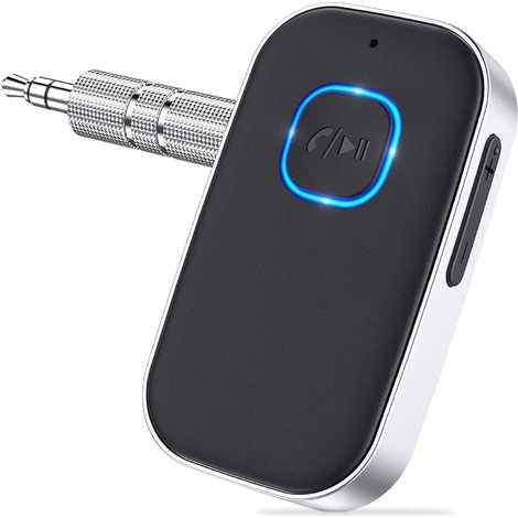 Bluetooth-Empfänger – 16 Stunden kabellose Verbindung – Bluetooth 5.0 – 3,5-mm-AUX-Anschluss – Bluetooth-Empfänger – Bluetooth-Empfänger fürs Auto (1/5)