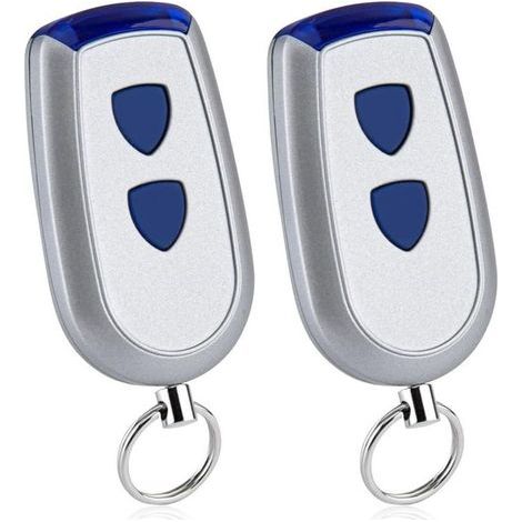 Télécommande porte garage compatible Normstahl Crawford EA433 2KS, EA433 4KS, RCU 433-2, RCU 433-4, lot de 2 (1/5)