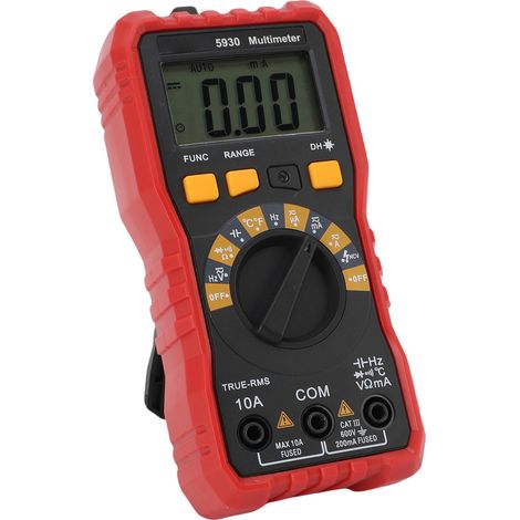 Multimètre numérique intelligent testeur de tension condensateur ohmmètre voltmètre AC DC 600V 10A 20mΩ (1/5)