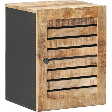 Armadio pensile con porta Marrone e Nero 38 x 33,5 x 48 cm vidaXL