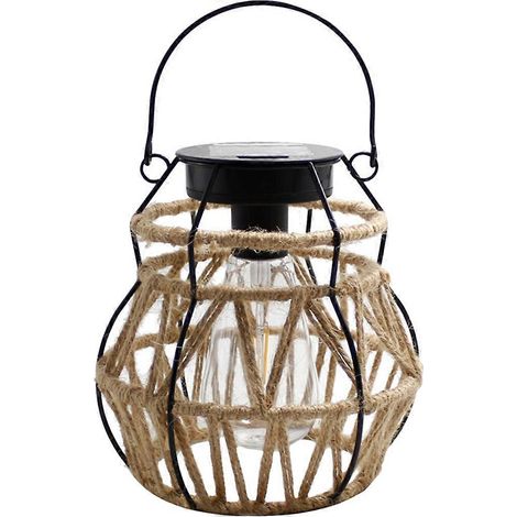 Lanterne solaire vintage suspendue pour la décoration extérieure du jardin. (1/5)