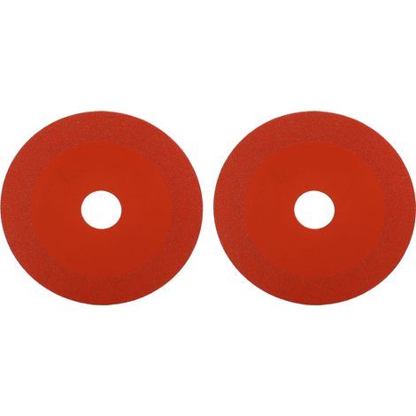 2 Pièces Disque Diamant pour Meuleuse d'Angle, Lame de Scie Circulaire pour Céramique, Verre, Rouge (1/5)