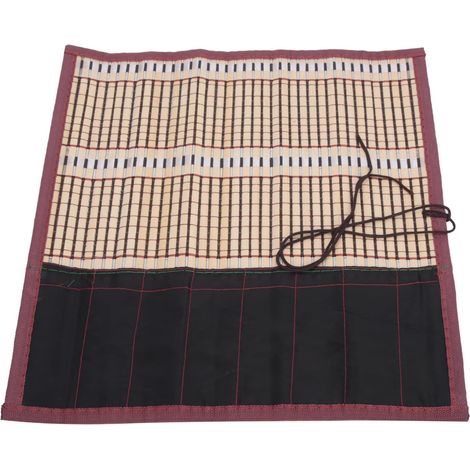 Non woven Painting Brush Bamboo Rolling Bag Convenient Beautiful