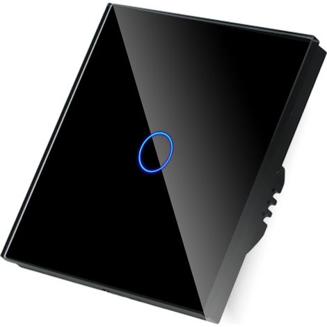 Simple touch switch, Wi-Fi, Black, Live Line only