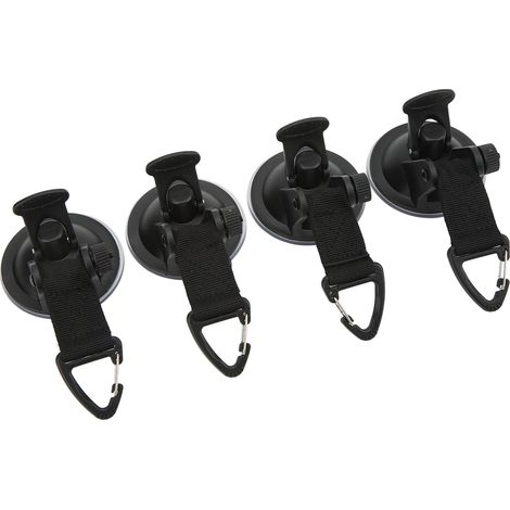 Lot de ventouses pour tente de voiture, dotées d'une forte capacité d'adsorption, portables, polyvalentes et puissantes, idéales pour les voyages en plein air. (1/5)