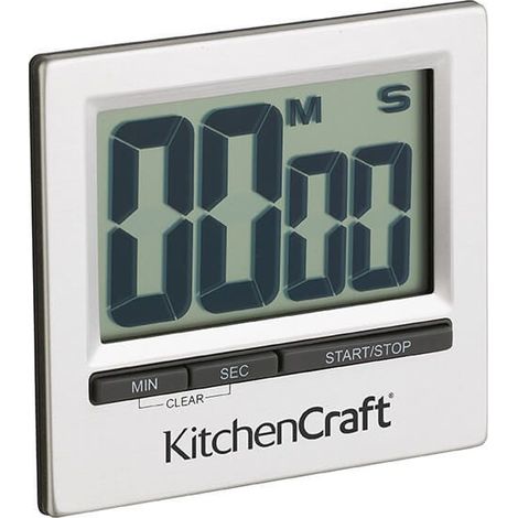KitchenCraft Large Easy Read Chromed Timer