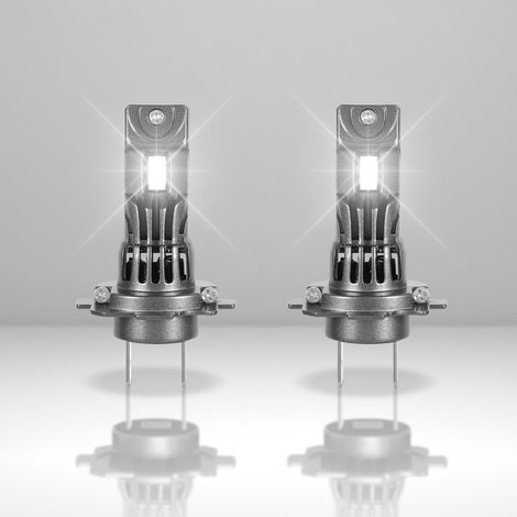 Wolketon 2er-Set H7 LED Scheinwerfer Autolampen 30W 12V 2500LM 6500K Kaltweiß PKW Abblendlicht Fernlicht Ersatz