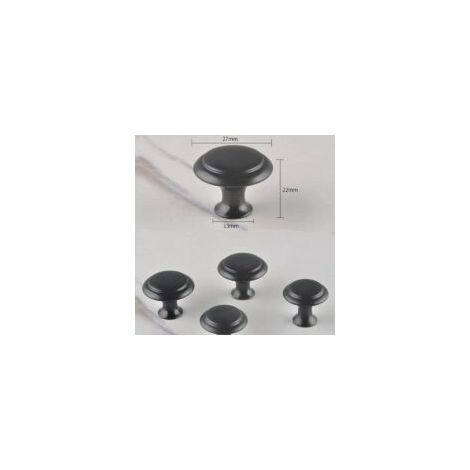 Tiradores para puertas de armarios Ahlsen, 12 piezas, redondos, con forma de seta, para muebles de cocina, armarios, alacenas, cajones, dormitorios y baños. - Crezuo