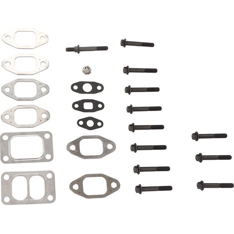 Kit de 24 joints et boulons de collecteur d'échappement en alliage métallique, de remplacement pour Dodge Cummins 5.9L 12V (1/5)