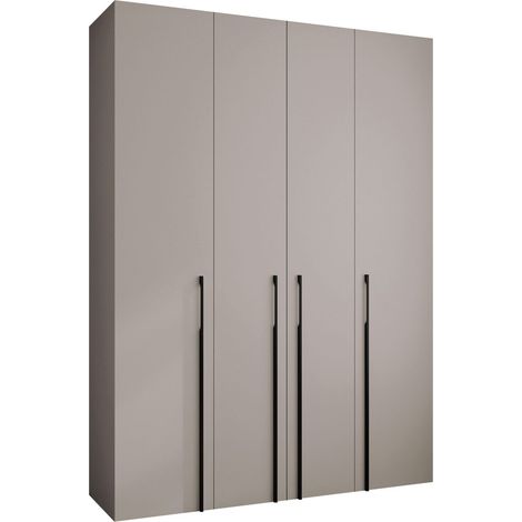 Armario Hartford 570, Cachemira, 246x180x42cm, Puertas de armario: Con bisagras, Número de estantes: 12 (1/5)