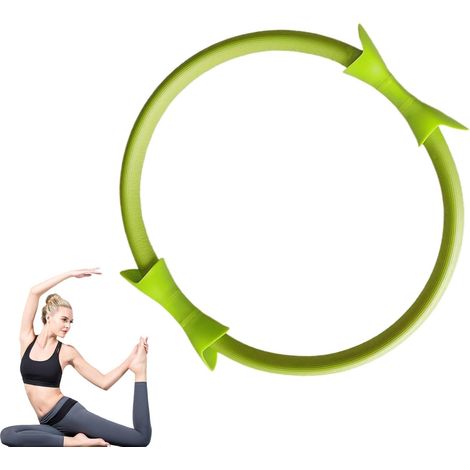 Pilates Anneau pour Les Femmes, Pilates Ring Fitness Trainer, Double Grip Exercice Equipment Toning Yoga Accessoires pour Cuisses et Bras