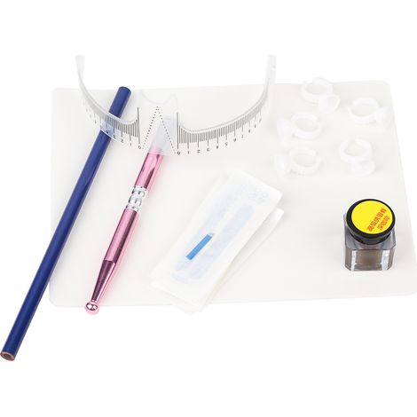 Lot de 5 gobelets d'encre pour tatouage sourcils permanents, micro-aiguille stylo de précision pour maquillage semi-permanent. (1/5)