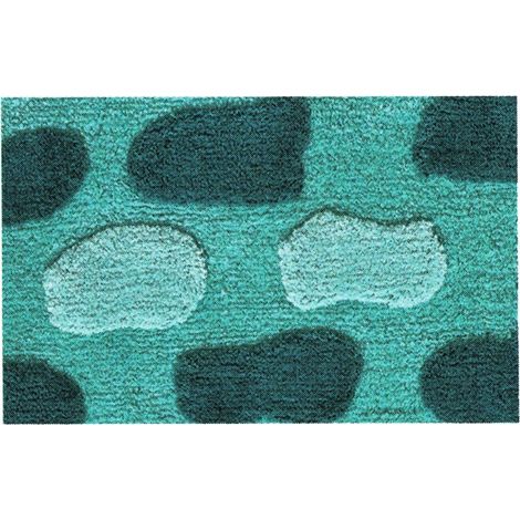 Tappeto Da Bagno Antiscivolo Disegno Stone Colore Verde, misura60x110coloreVerde
