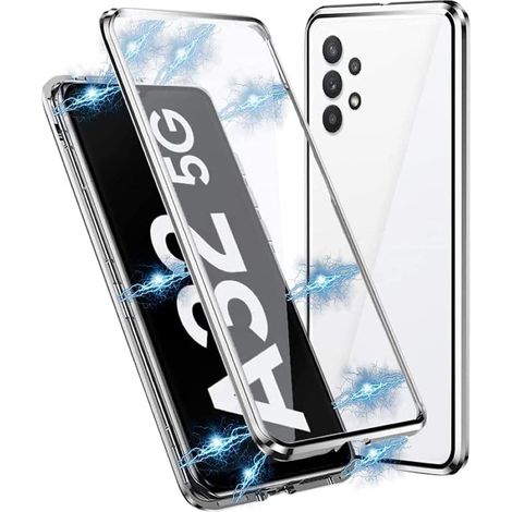 CUSTODIA RIGIDA PER SAMSUNG GALAXY A32 5G PROTEZIONE FRONTE E RETRO TRASPARENTE (1/5)