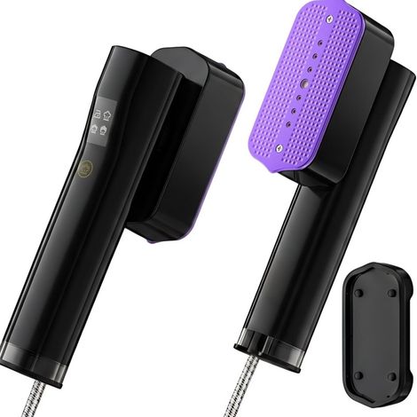 FLITI Portable Garment Steamer 100ml 140°C Purple Compact for Travel and Home (1/5)