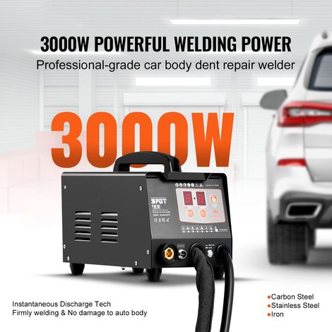 Poste soudure point dent repousseur 3KW kit reparation bosse avec 2 pistolets soudure auto/manu 7 modes machine carrosserie auto camion (1/5)