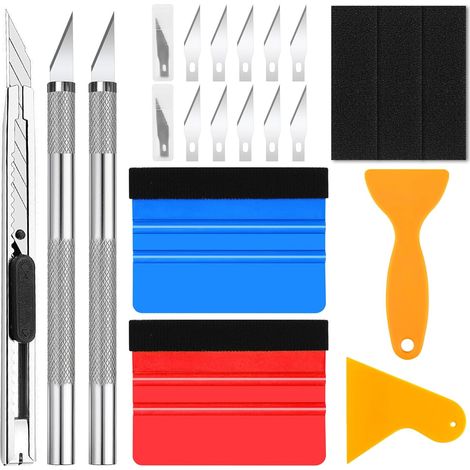 19 Pièces Kit Covering Outils, Raclette Covering (1/5)
