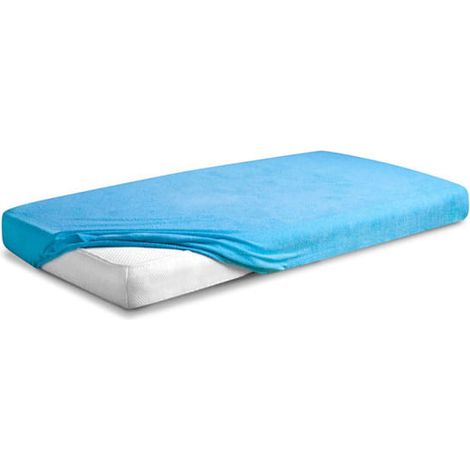 Telo FROTTE PREMIUM con gomma 110x190, 120x200x20, turchese31, MATEX (1/5)